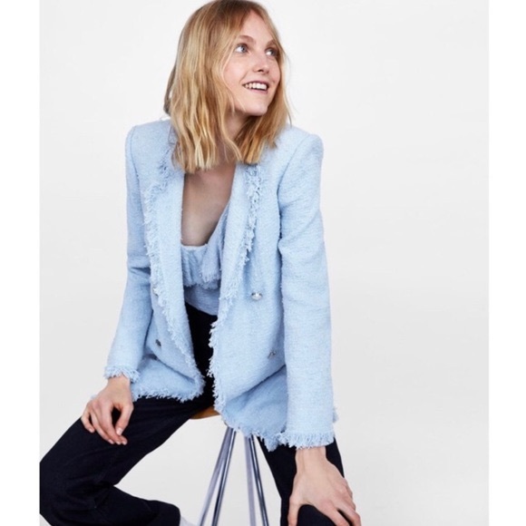 fringe blazer zara